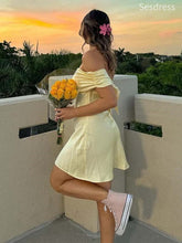 Simple Off the Shoulder Strapless A-line Short Mini Dress Homecoming Dress